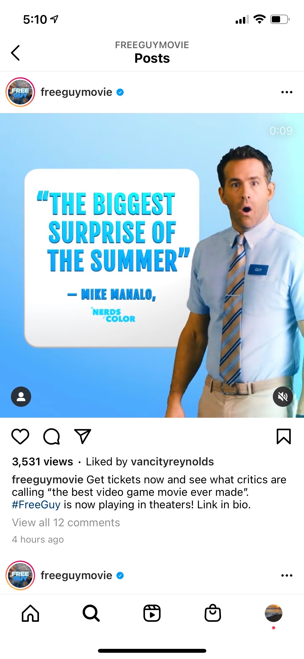 Ryan Reynolds stars in Free Guy